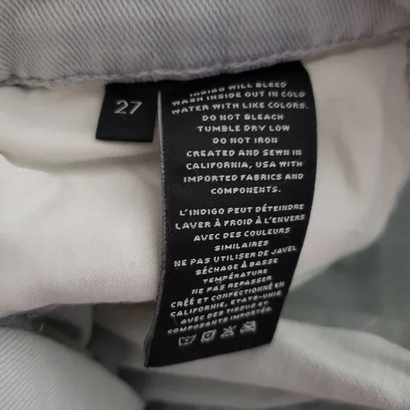 NWOT J Brand Joan Crop High Rise Jeans Powdered Wide Leg Size 27 - Picture 4 of 8